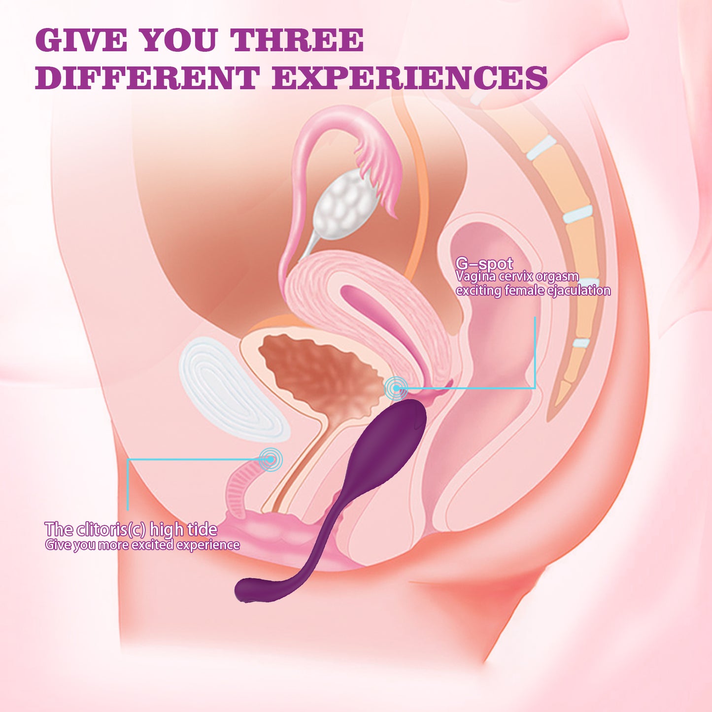 Long Distance Use Vibrating Love Egg Control by Applications between Different Country in the World Sex Toys Waterproof