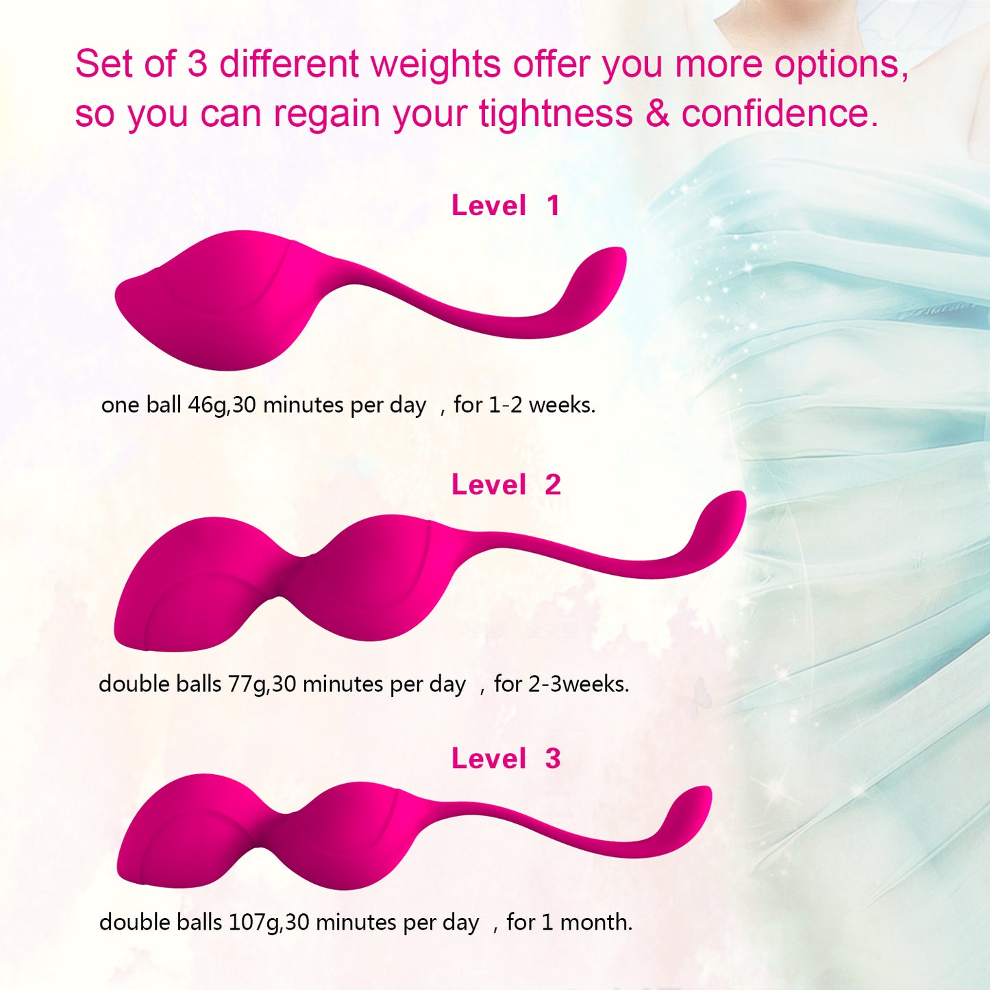 Kegel Balls for Postpartum Women Vaginal Recovery of Pelvic Floor Muscle