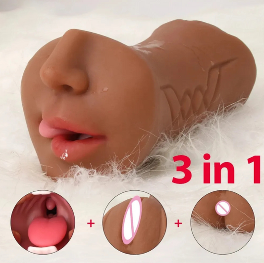 Male Sex Toy Masturbator Realistic Anal Sex Mouth Masturbating Stimulation Toy Pussy Blow Masturbation Stroker Cup