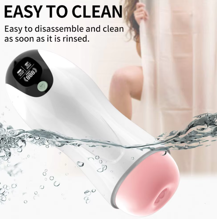 Free hands male toys Telescopic Rotation Sucking Machine Soft Silicone Vagina Masturbation Cup Sex Toys for Men