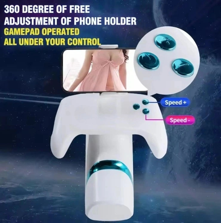 Visible Video Men Sex Toys Electric Automatic Heated Penis Vibrator Thrusting Masturbation Cup With Mobile Phone Holder