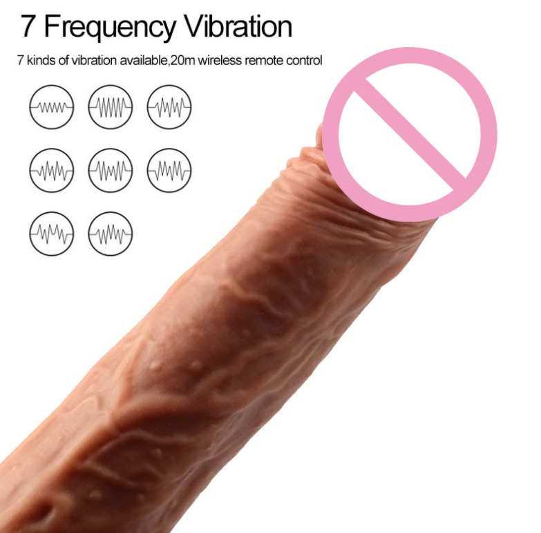 Realistic Telescopic Vibrator For Women Big Real Penis Remote Control Heating Thrusting Sex Toys Female Masturbator
