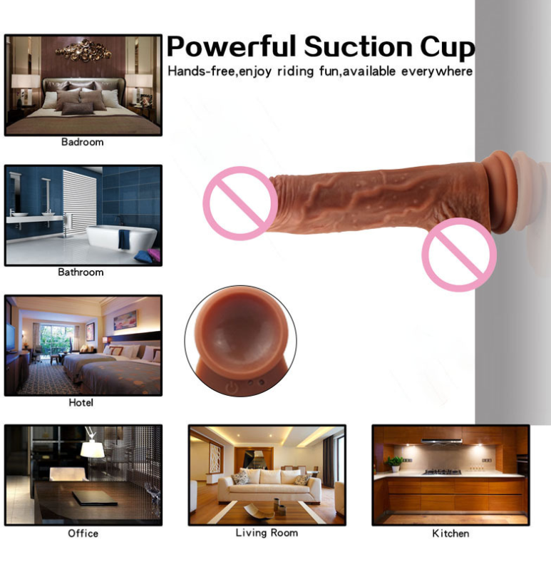 Realistic Telescopic Vibrator For Women Big Real Penis Remote Control Heating Thrusting Sex Toys Female Masturbator