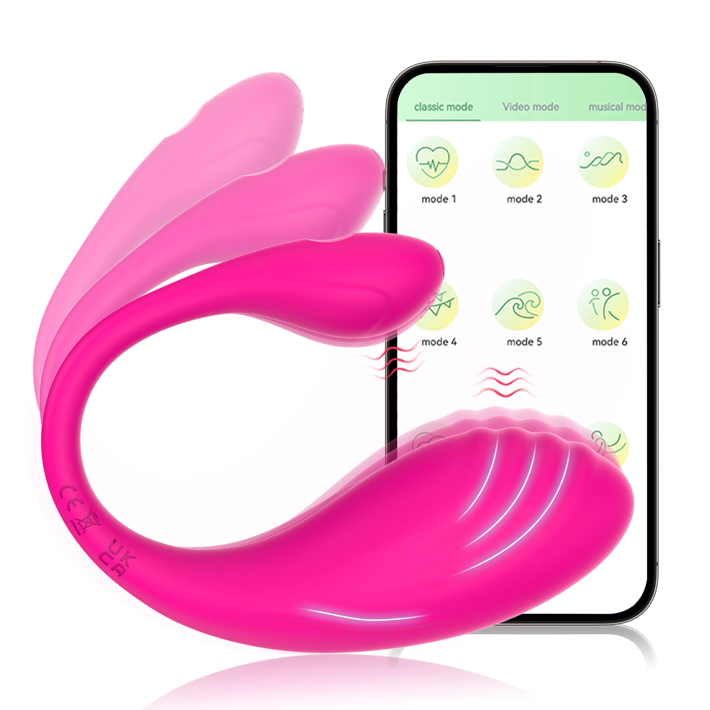 App-Controlled Silicone Vagina Balls Clitoris Stimulator Vibrator Powerful Waterproof Sex Toy for Women