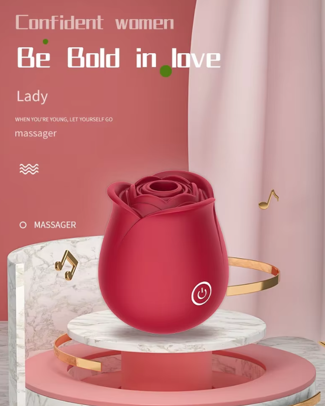 Girlspower Red Rose Vibrator Amazon Hot Sale Proper Price Toy Nipple Clictorals Stimulator Sucking Sex Toys for Women
