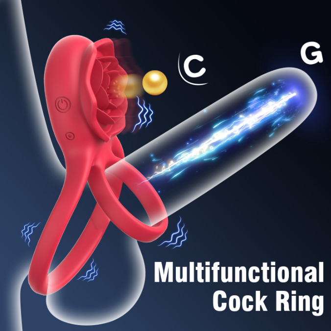 New Orgasm Clitoral Stimulation Vibrator Waterproof Silicone Chargeable Cum Locking Masturbation Ring For Couples