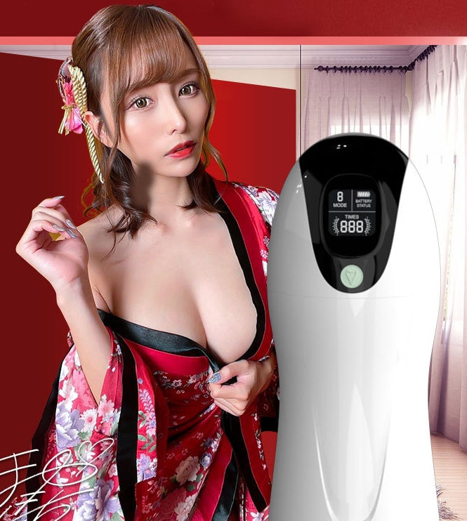 Free hands male toys Telescopic Rotation Sucking Machine Soft Silicone Vagina Masturbation Cup Sex Toys for Men