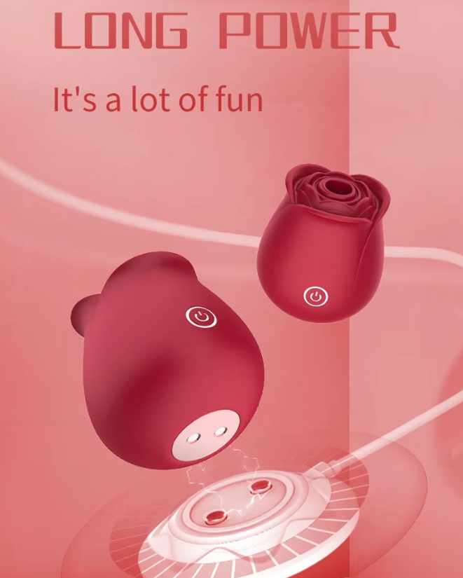 Girlspower Red Rose Vibrator Amazon Hot Sale Proper Price Toy Nipple Clictorals Stimulator Sucking Sex Toys for Women