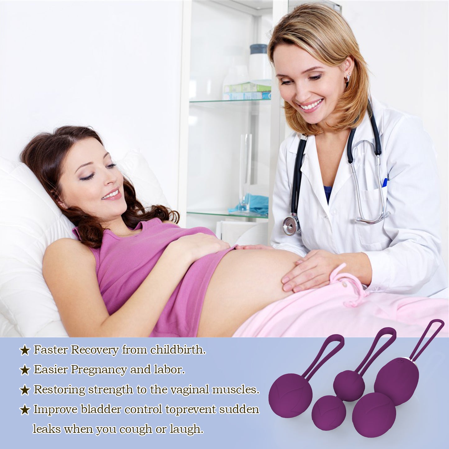 Top Selling Intimate Kegel Exercise Vagina Tightening Weights Pelvic Floor Exercise Silicone Kegel Balls for Women