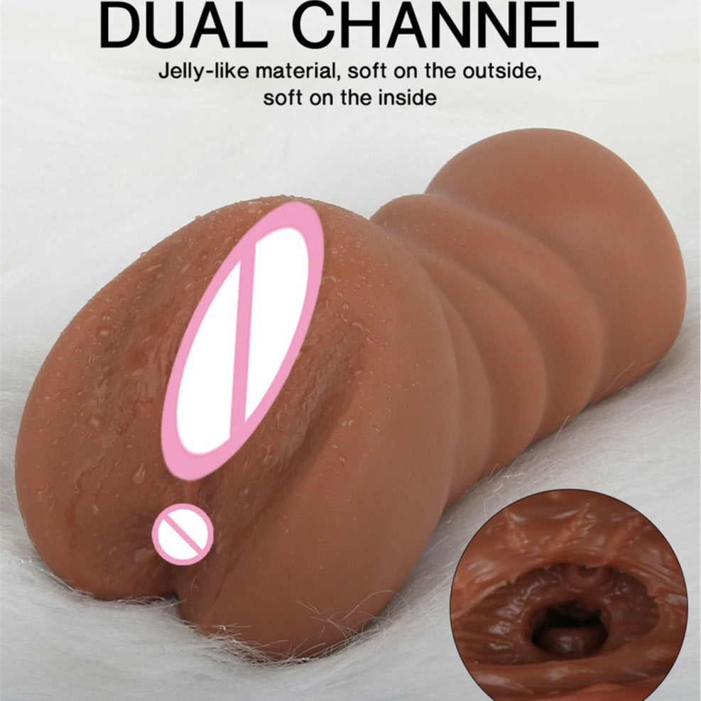 Custom Aircraft Cup Male Masturbation Toys Realistic Vagina Pocket Pussie Masturbators