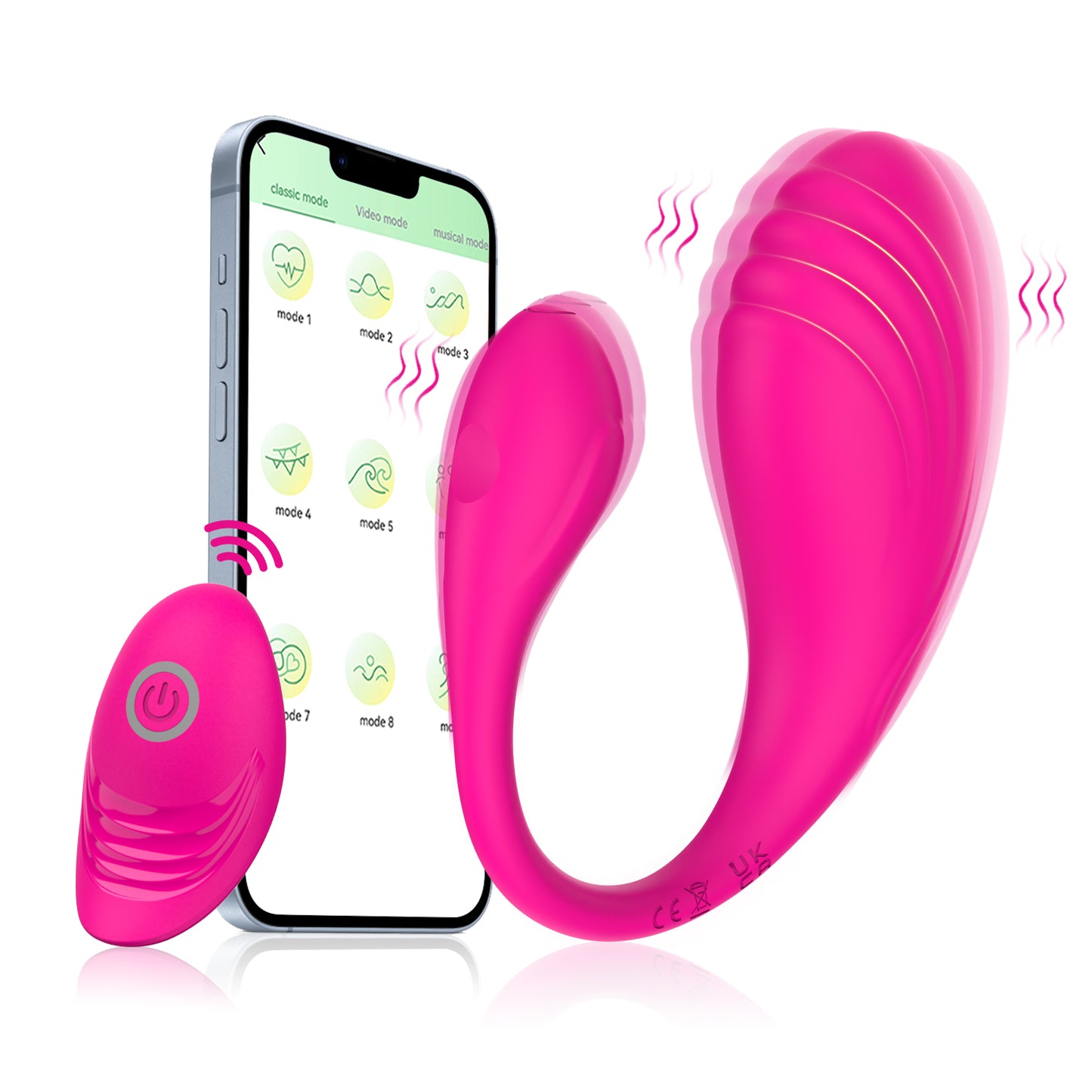 App-Controlled Silicone Vagina Balls Clitoris Stimulator Vibrator Powerful Waterproof Sex Toy for Women