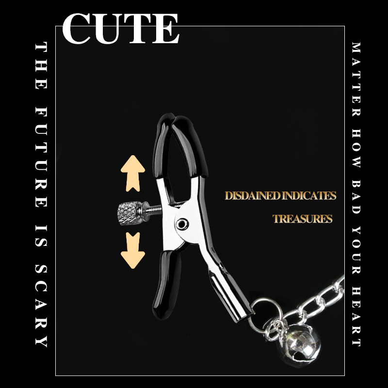 Breast Stimulator Nipple Clamps Tightening Clip Stimulation Nipple Clamps Bell Slave Flirting Bdsm Game Sex Toys for Woman Men