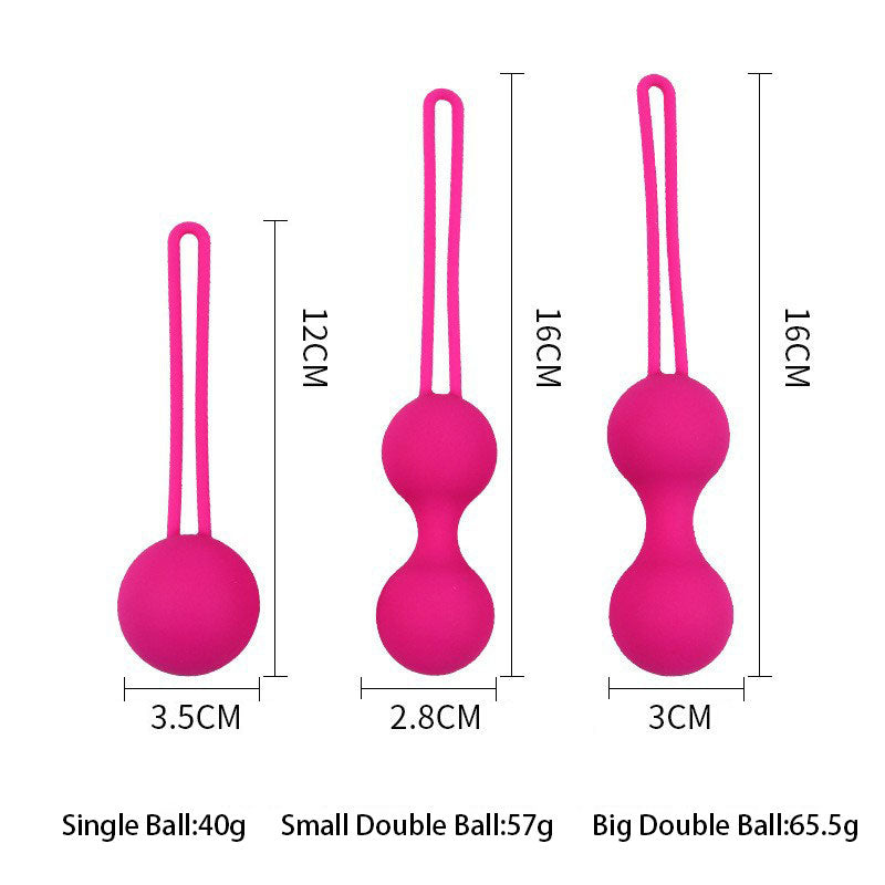3Pcs Balls Pelvic Floor Trainer Massage Doctor Exerciser Kegel Balls for Pelvic Strengthening Tightening Muscle Exercise Women