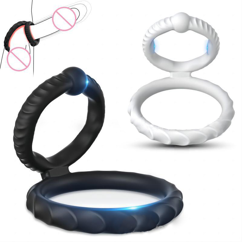 Silicone Penis Ring Keep Longer Cock Ring for Men Couples Sex Ring Delay Male Masturbation Device Sex Toy for Men