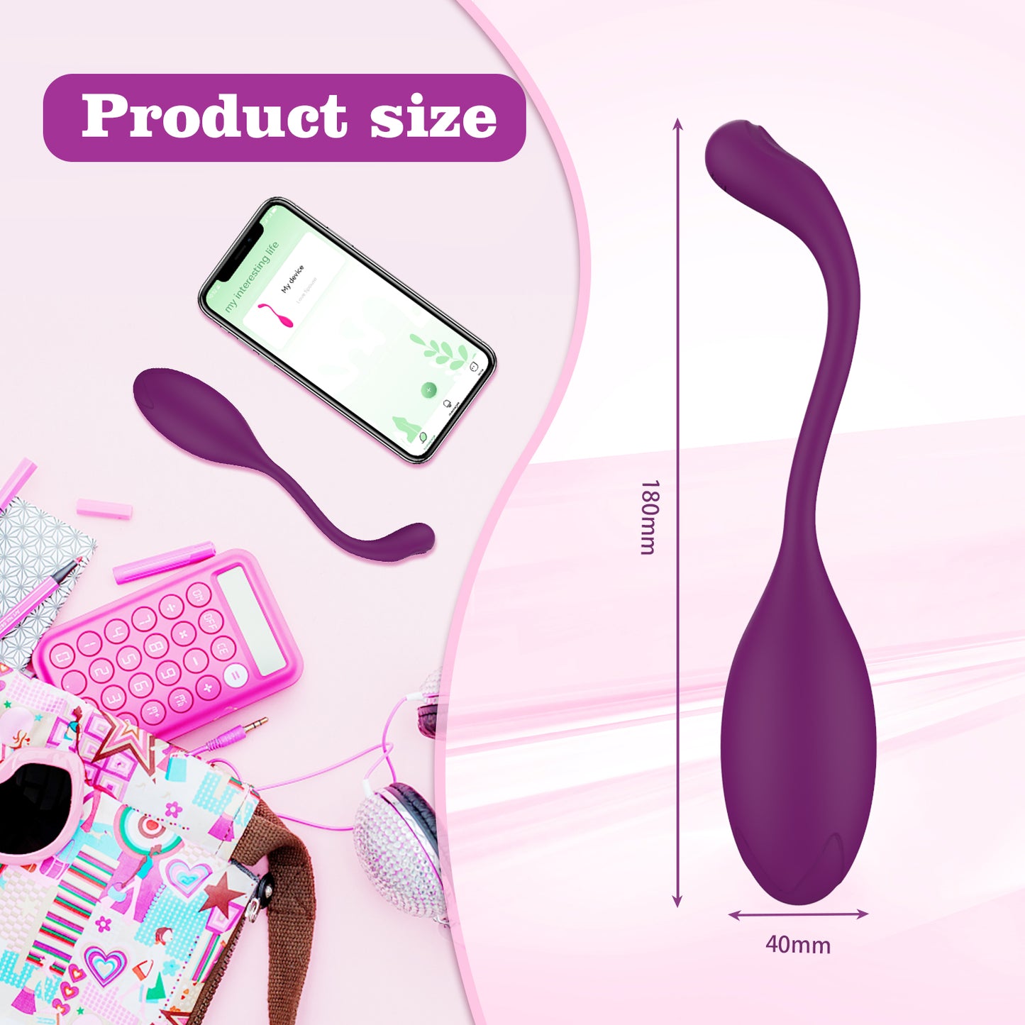 Long Distance Use Vibrating Love Egg Control by Applications between Different Country in the World Sex Toys Waterproof