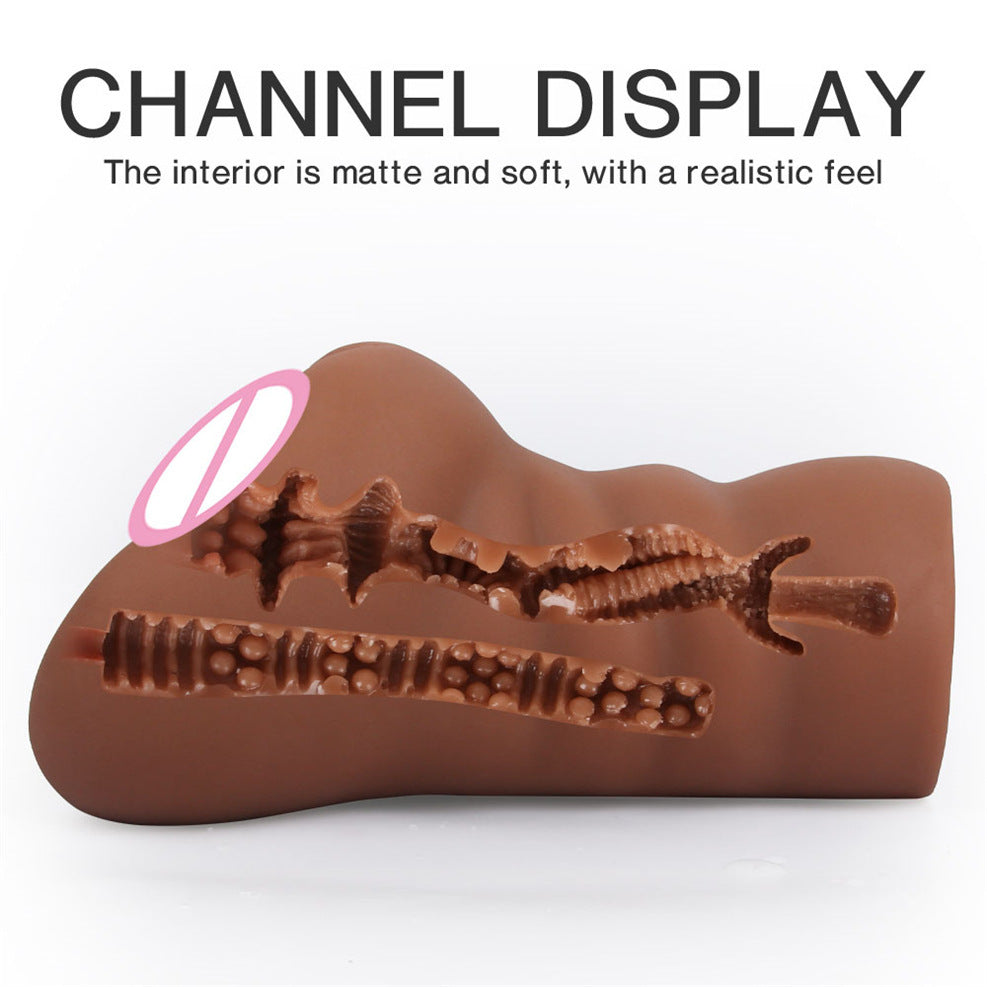Custom Aircraft Cup Male Masturbation Toys Realistic Vagina Pocket Pussie Masturbators