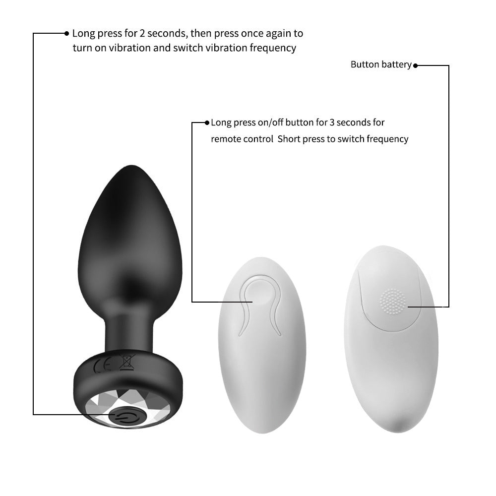 Hot Sale Anal Plug Vibrator Masturbator Remote Control Butt Plug Wireless Anal Toys for Men Women Gay