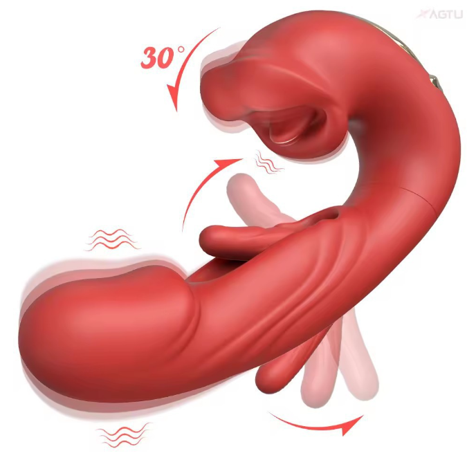G Spot Rose Vibrator Realistic Clit Tongue Licking Slap female vaginal Clitoris Stimulation dildo vibration sex toys for woman
