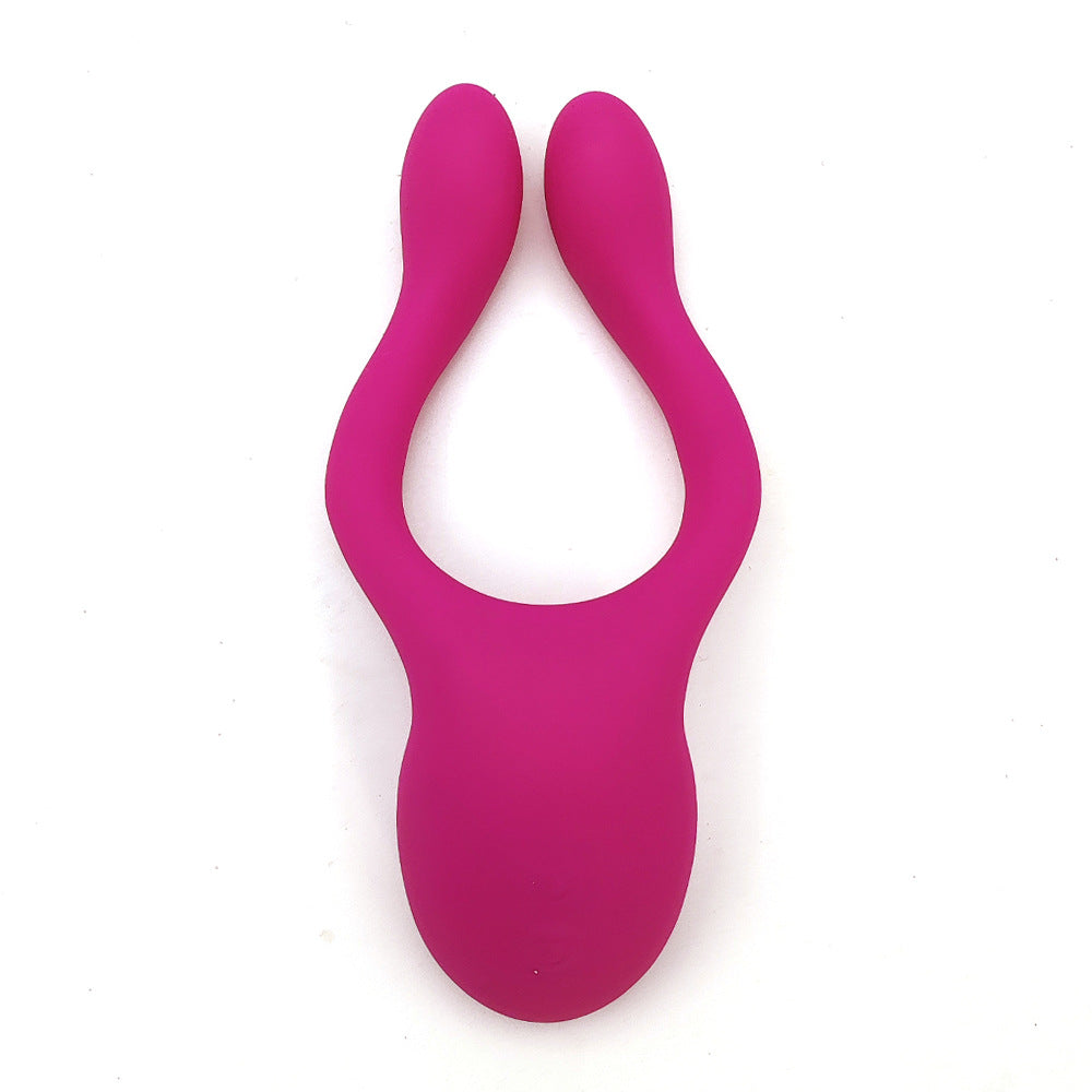 Double Vibrator Electric Sex Toys for Couples Includes Clitoris Stimulator and Cock Ring for Men