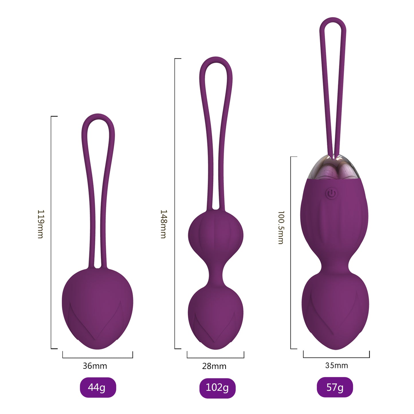 Top Selling Intimate Kegel Exercise Vagina Tightening Weights Pelvic Floor Exercise Silicone Kegel Balls for Women