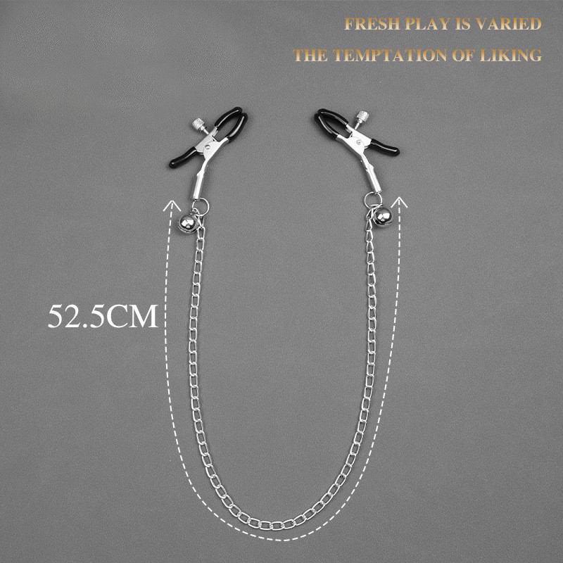 Breast Stimulator Nipple Clamps Tightening Clip Stimulation Nipple Clamps Bell Slave Flirting Bdsm Game Sex Toys for Woman Men