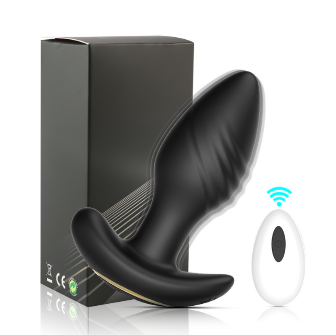 Hot Sale Wireless Remote Control Male Vibrating Prostate Massager Rotating Anal Vibrator Butt Plug Dilator Sex Toy For Women Men