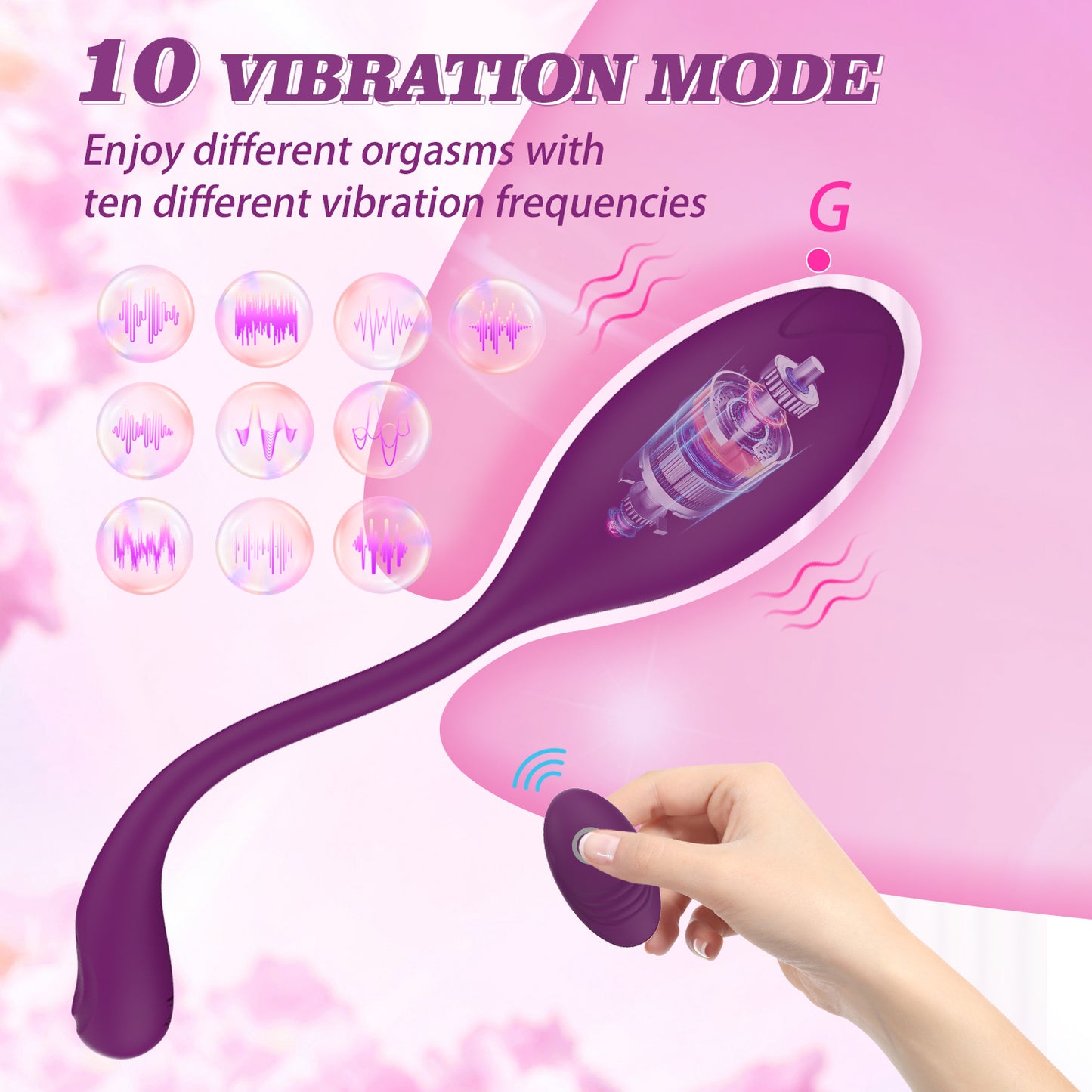 Long Distance Use Vibrating Love Egg Control by Applications between Different Country in the World Sex Toys Waterproof