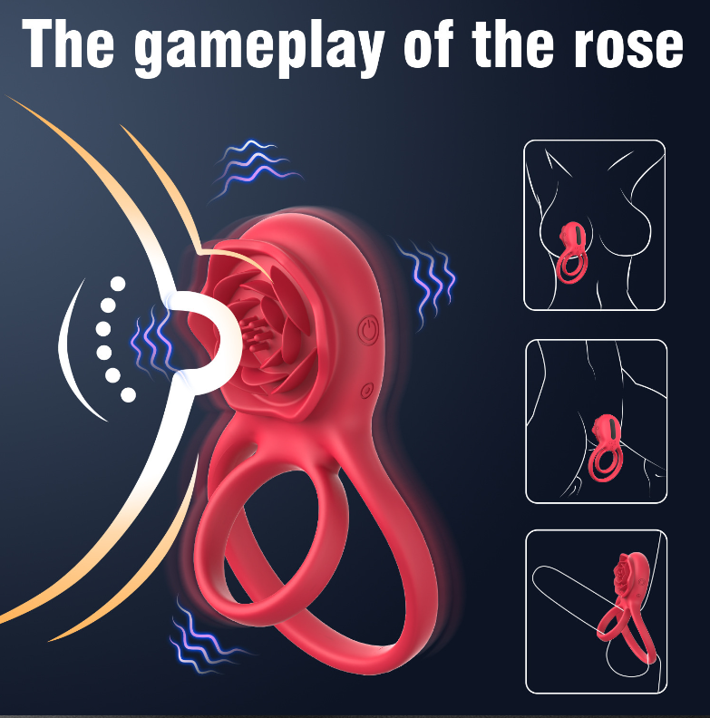 New Orgasm Clitoral Stimulation Vibrator Waterproof Silicone Chargeable Cum Locking Masturbation Ring For Couples
