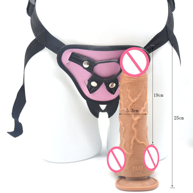 22.5cm Sex Shop Ladies Dress Artificial Penis with Belt for Women Strapon Dildo Penis for Lesbian Sex Toys