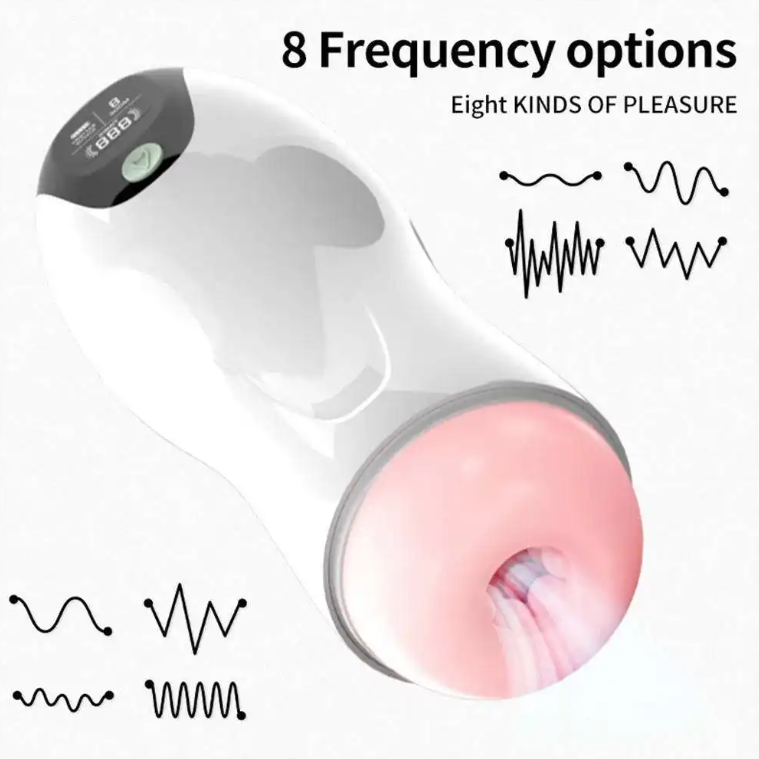 Free hands male toys Telescopic Rotation Sucking Machine Soft Silicone Vagina Masturbation Cup Sex Toys for Men