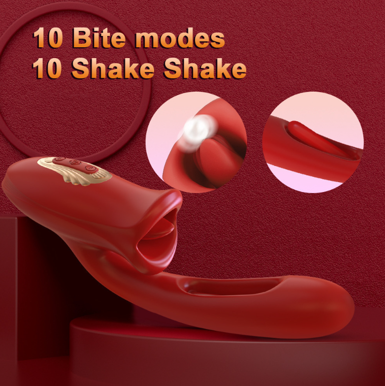 Hot Selling 3 in 1 Patting Mouth Tongue Licking Vibrator Sex Toys for Women Masturbation G Spot Clitoris Vibrator Adult Toys