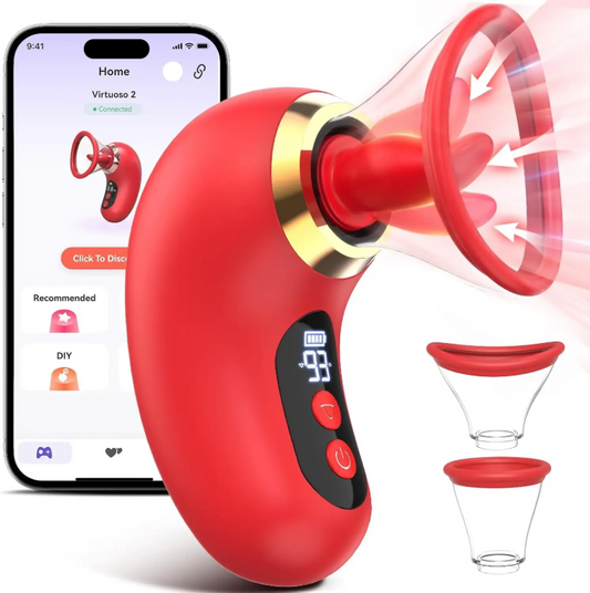 Women's APP Stimulation Massager Foreplay Nipple Suction Vibrator Sex Toy Remote Controlled Vibrator Remote Controlled Vibrator