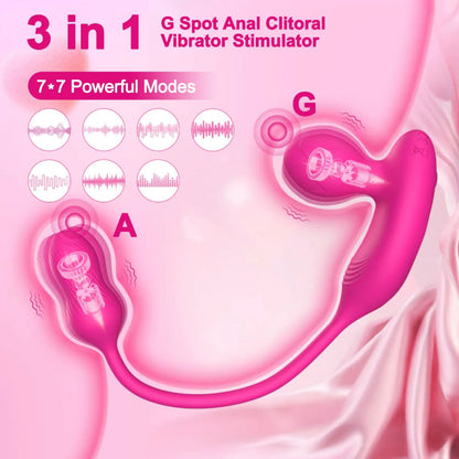 Couple G Spot Anal Vibrator Adult Sex Toy APP Remote Control Vaginal Clitoral Stimulator Wearable Panty Sex Vibrator for Women