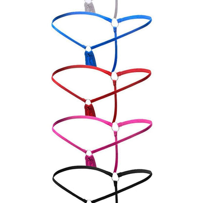 New G-String Women Lingerie Irregular Low Waist Thongs Love Ring Buckle Sexy Panties for Girls