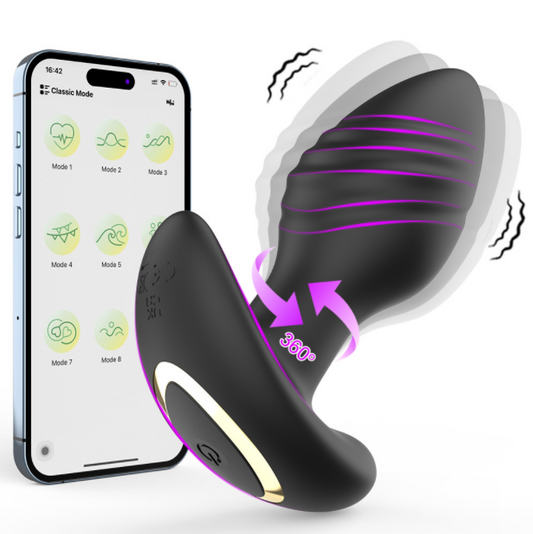 Hot Sale Wireless Remote Control Male Vibrating Prostate Massager Rotating Anal Vibrator Butt Plug Dilator Sex Toy For Women Men