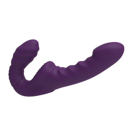 Wireless Remote Control Lesbian Female Sex Toys Vibrating Strapless Strap on G Spot Purple Dildo Vibrator for Women Couples
