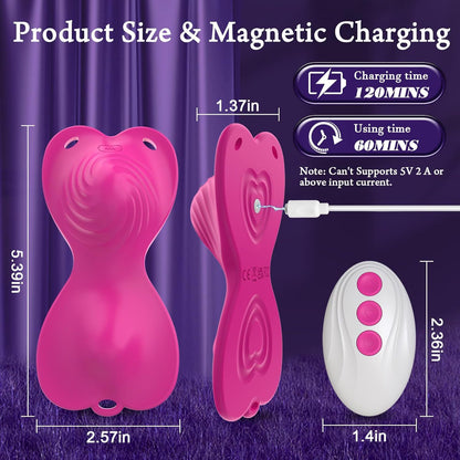 APP Remote Control Clit Stimulator Sit and Ride Vibrator Vibrating Cushion Wearable Clitoral Vibrator Adult Sex Toy for Women