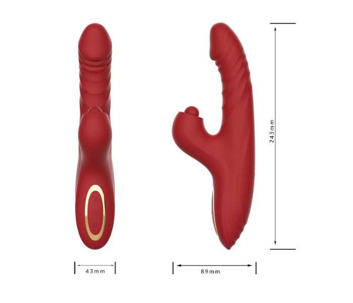 G-spot Vibrator Female Retractable Flaping Heating Vibrator Telescopic Dildo Rotation Tongue Licking Rabbit Vibrator